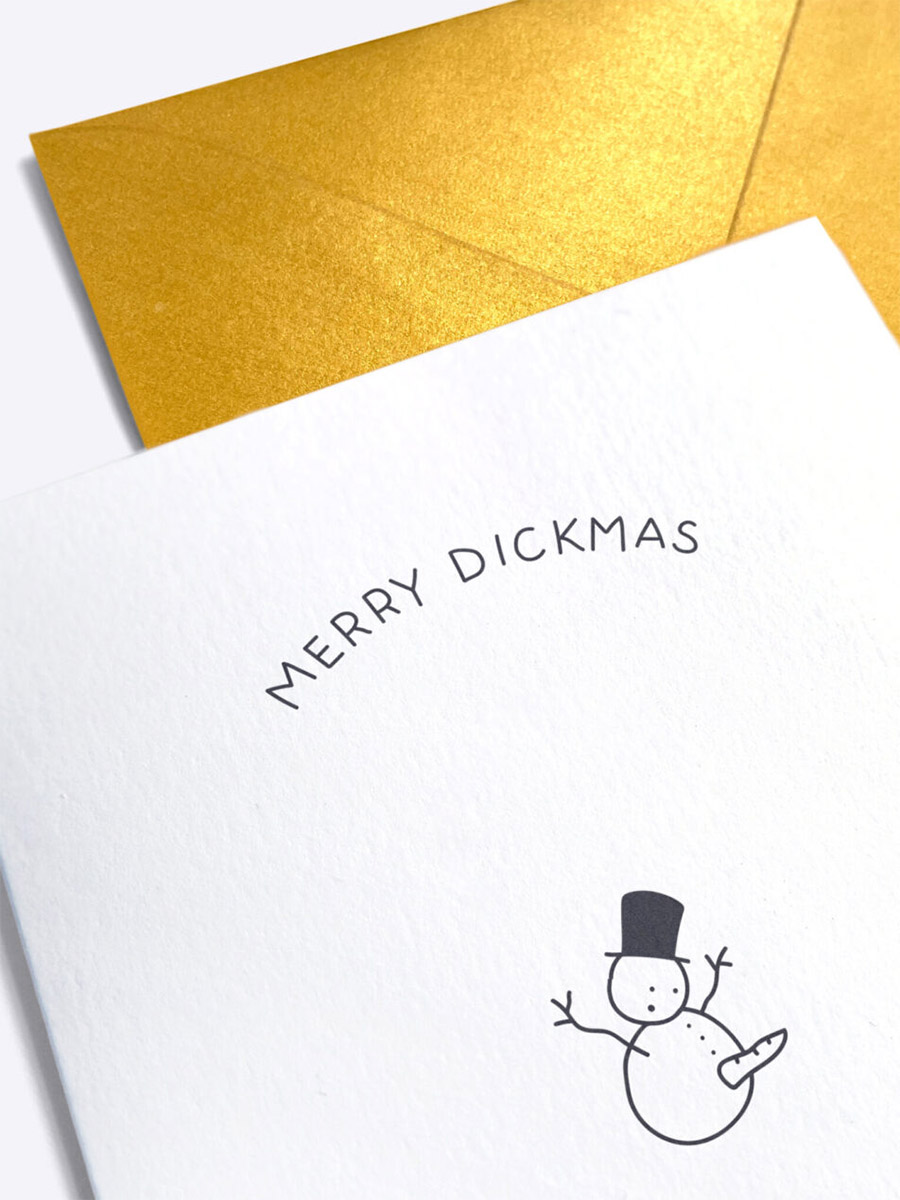 Grußkarte "So this is Christmas?" | Dickmas Card