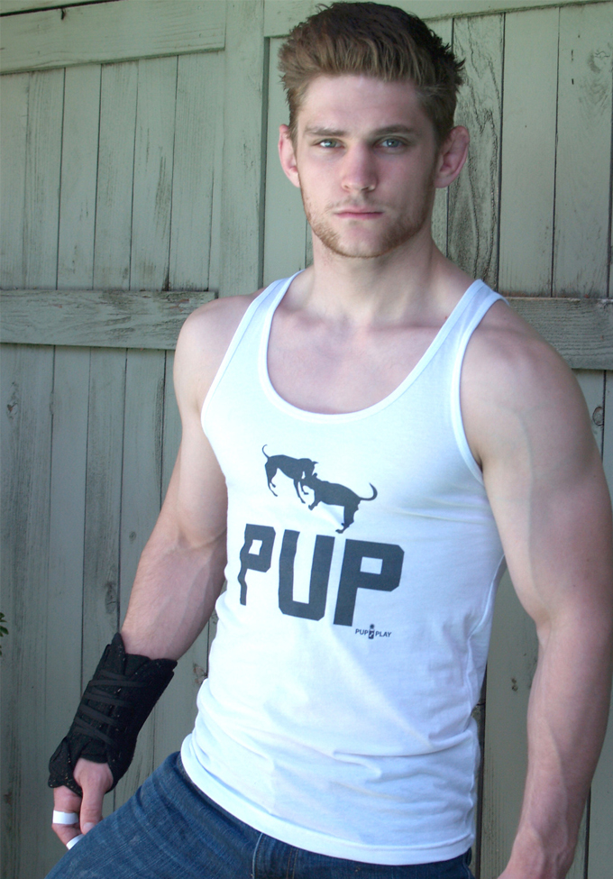 Ajaxx63 TK43 Pup Play Tank Top Ajaxx63 TK43 Pup Play Tank Top