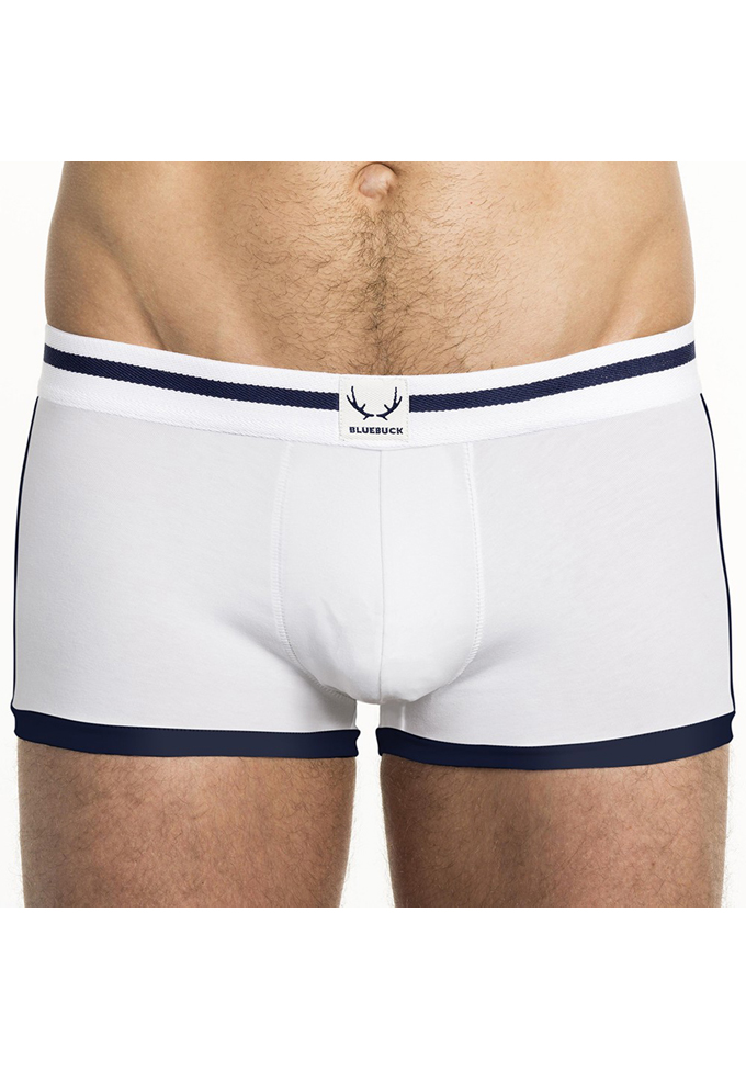 Bluebuck White Trunk navy Bindings