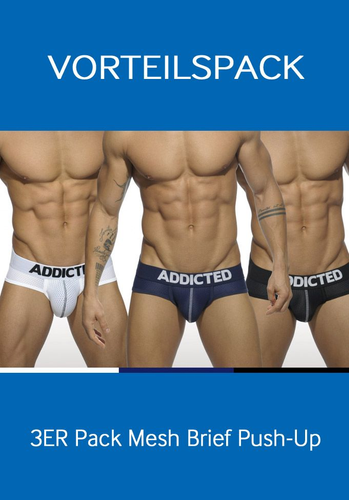 Addicted 3er Pack Mesh Brief Addicted 3er Pack Mesh Brief