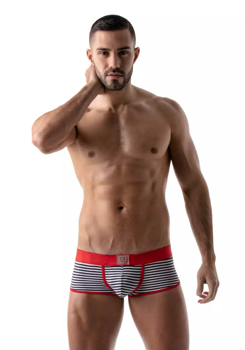 TOF  Push-Up Trunk Navy Stripes | Red