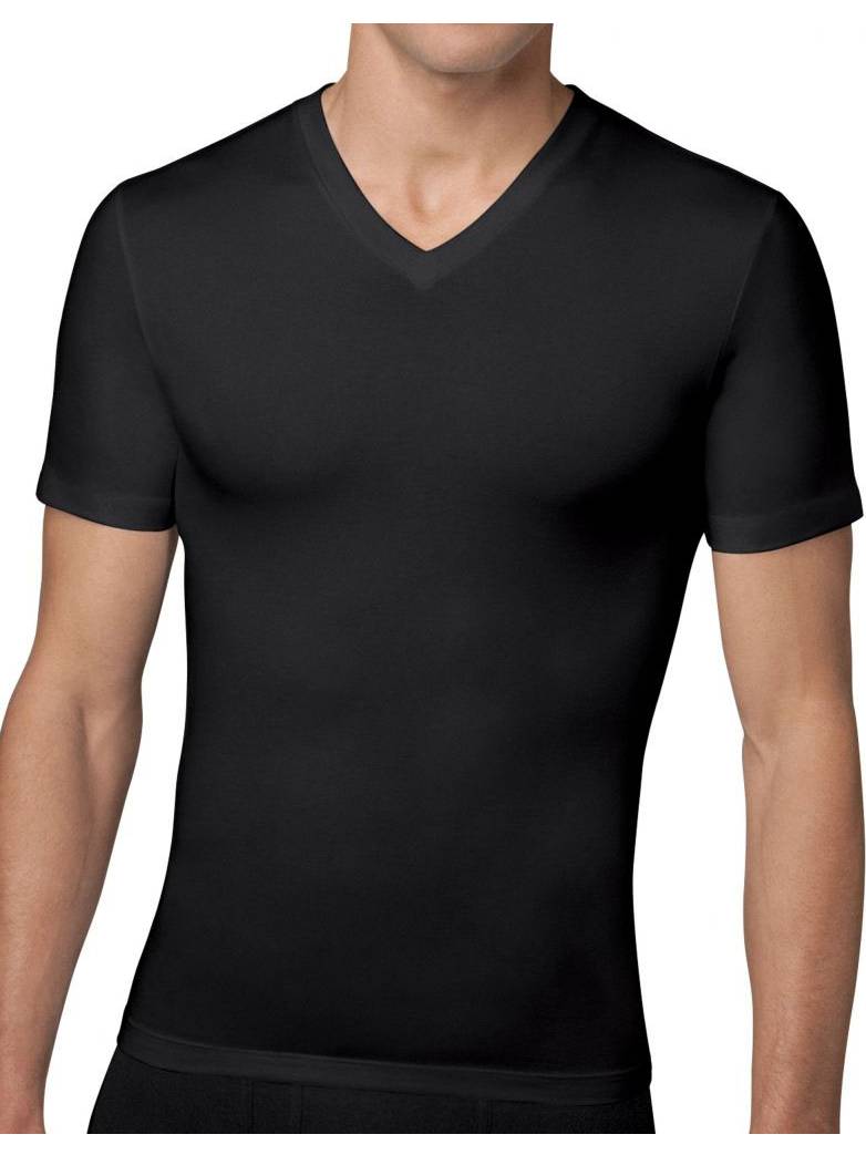 SPANX 610 Compression V-Neck T-Shirt | Black