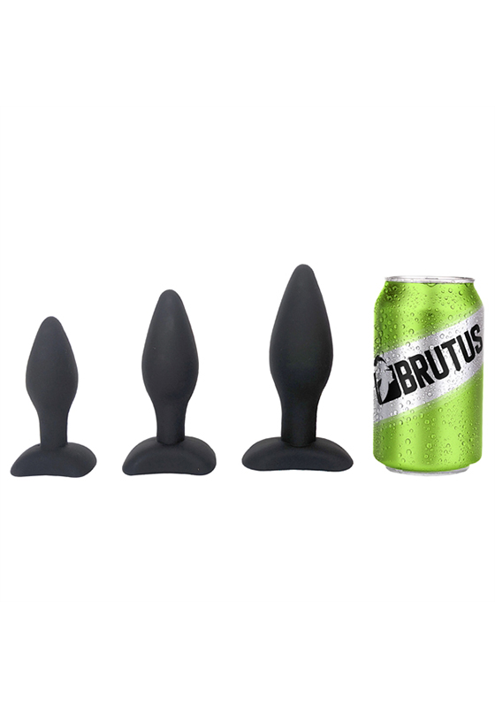 Brutus: Plug Ass Training Kit Silicone Plugs S,M,L