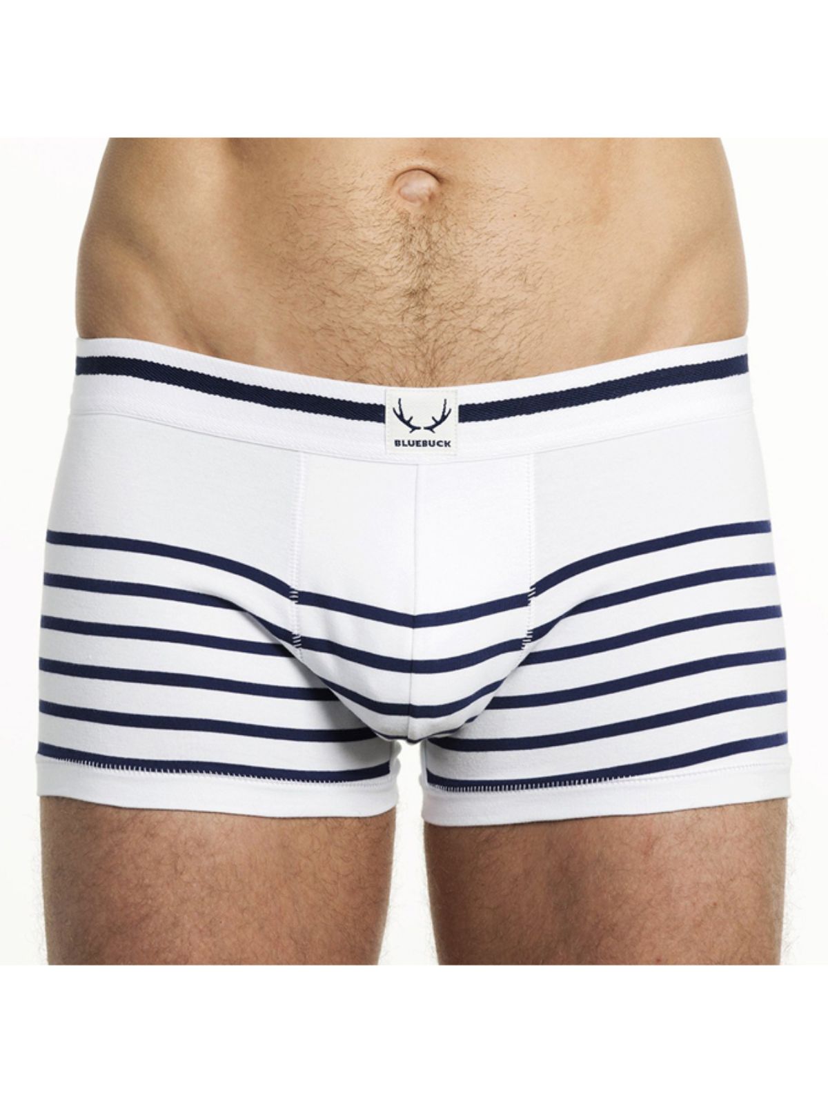 Bluebuck Nautical Stripes Trunk | White