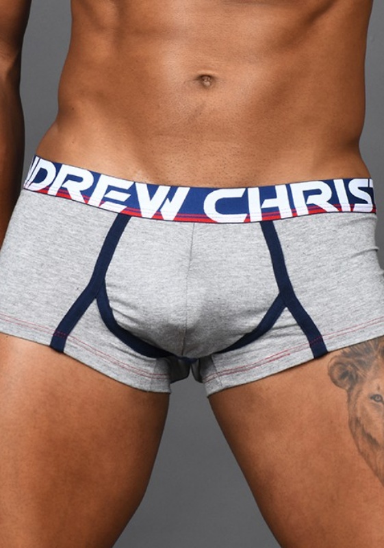 Andrew Christian Heather grey CoolFlex Boxer Show-It