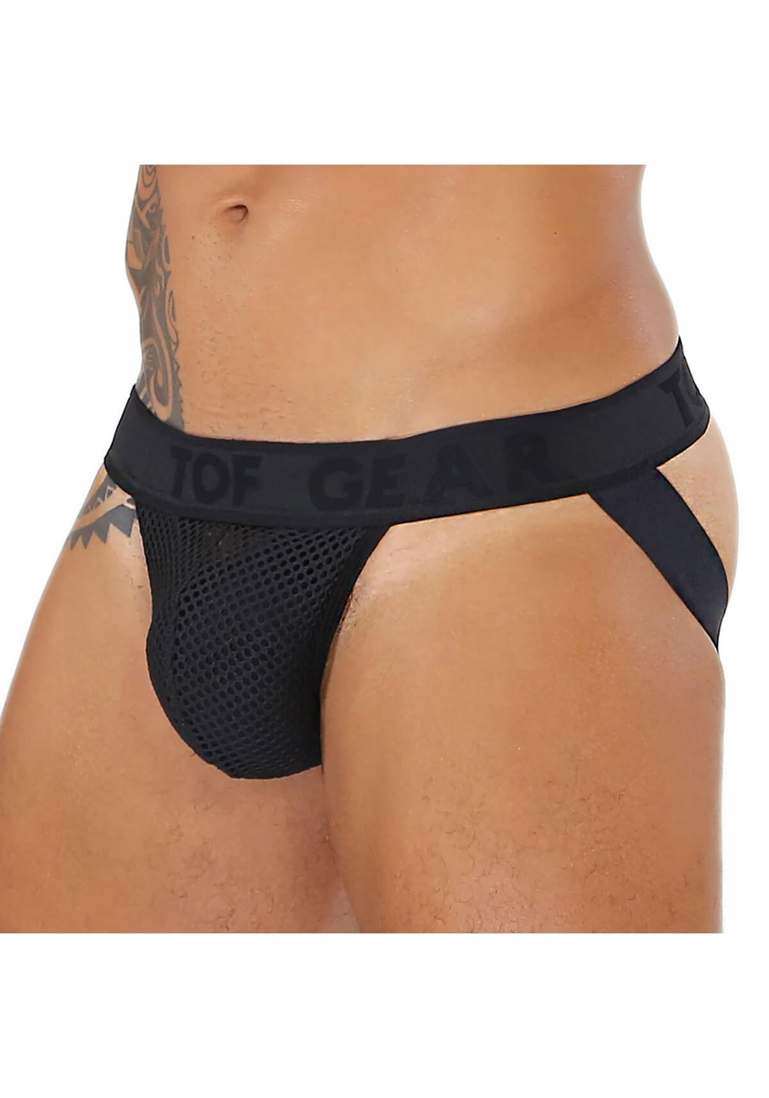 TOF Bulge Mesh Jock | Black TOF Bulge Mesh Jock | Black