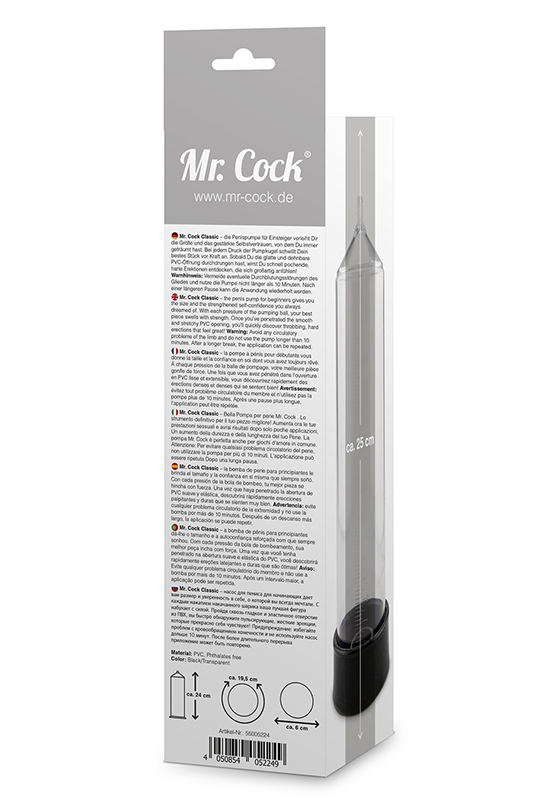 Mr. Cock Penis Pump Clear