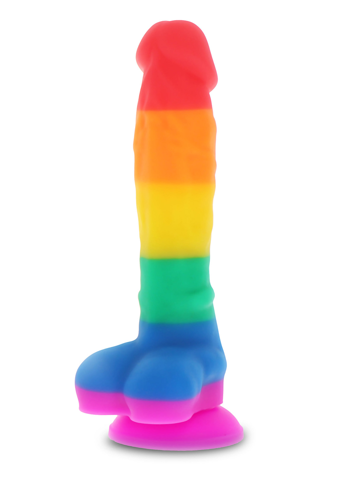 Toyjoy: Rainbow Lover - Regenbogen Dildo 7" /17,8 cm
