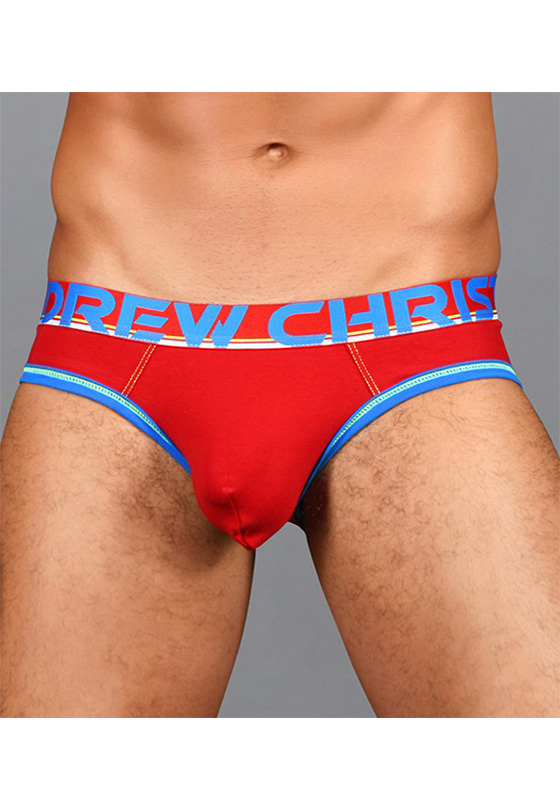 Andrew Christian Red Almost Naked Cotton Brief
