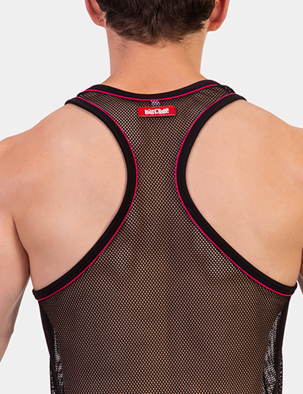 Barcode Berlin Tank Top Elmar | Black/Red