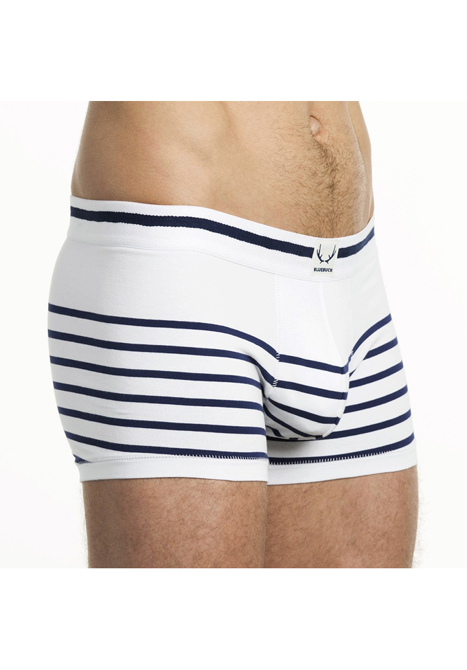Bluebuck Nautical Stripes Trunk | White
