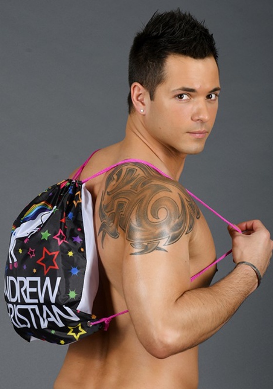 Andrew Christian Multi Disco Star Unicorn Backpack