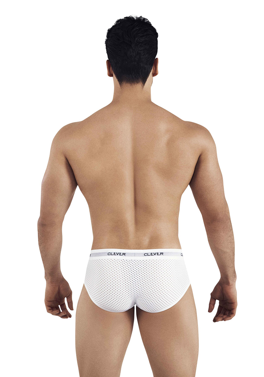 Clever Alaska Piping Brief | White