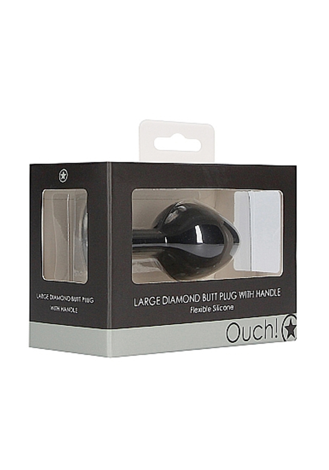 Shots Toys: Butt Plug L with Diamond (black) Shots Toys: Butt Plug L with Diamond (black)