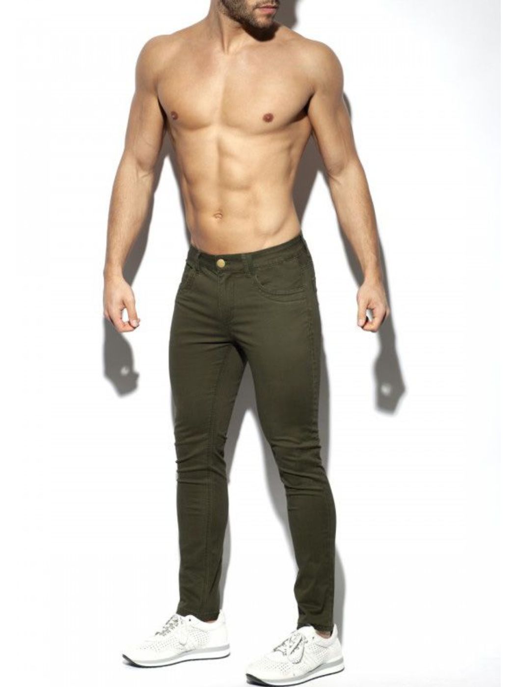 ES Collection Slim Fit Trousers | Army