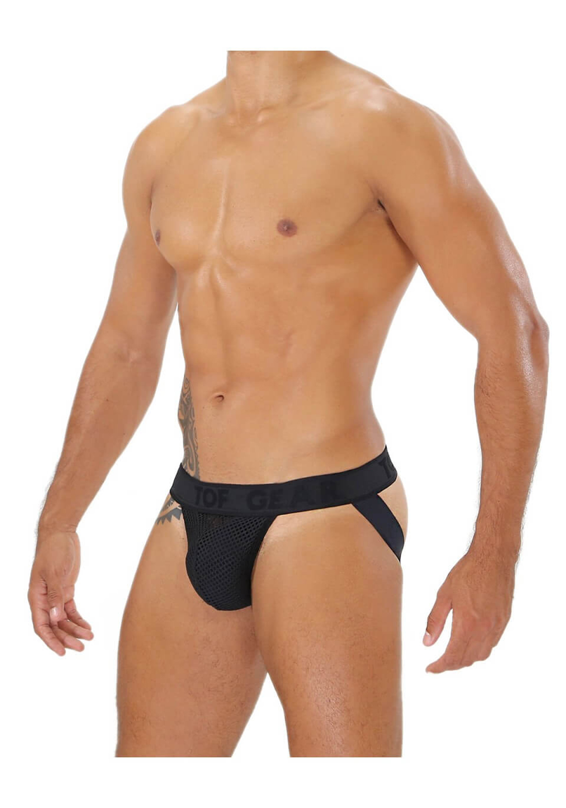 TOF Bulge Mesh Jock | Black TOF Bulge Mesh Jock | Black