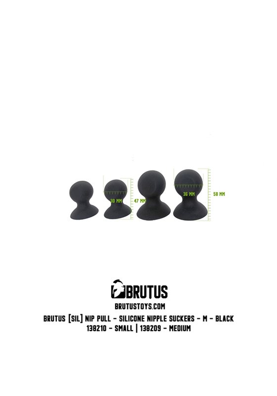 Brutus: Nip Pull Silicone Nipple Suckers - M