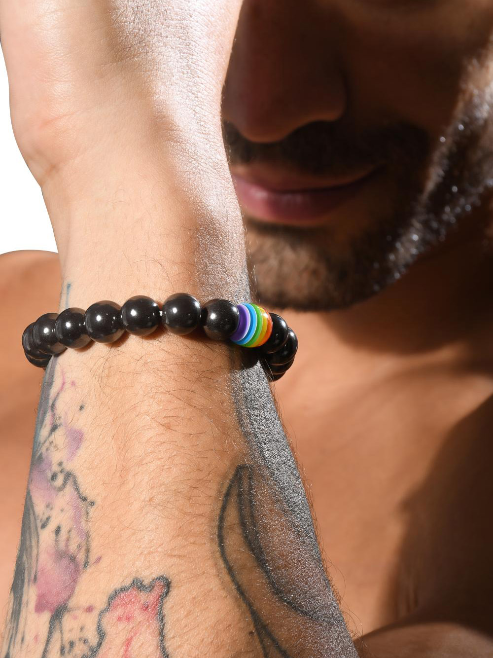 Andrew Christian Pride Element Bracelet - Hämatit