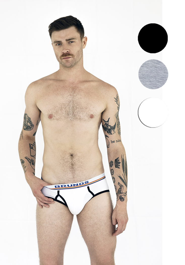 BRUNOS black/white/grey Brief 3-Pack BRUNOS black/white/grey Brief 3-Pack