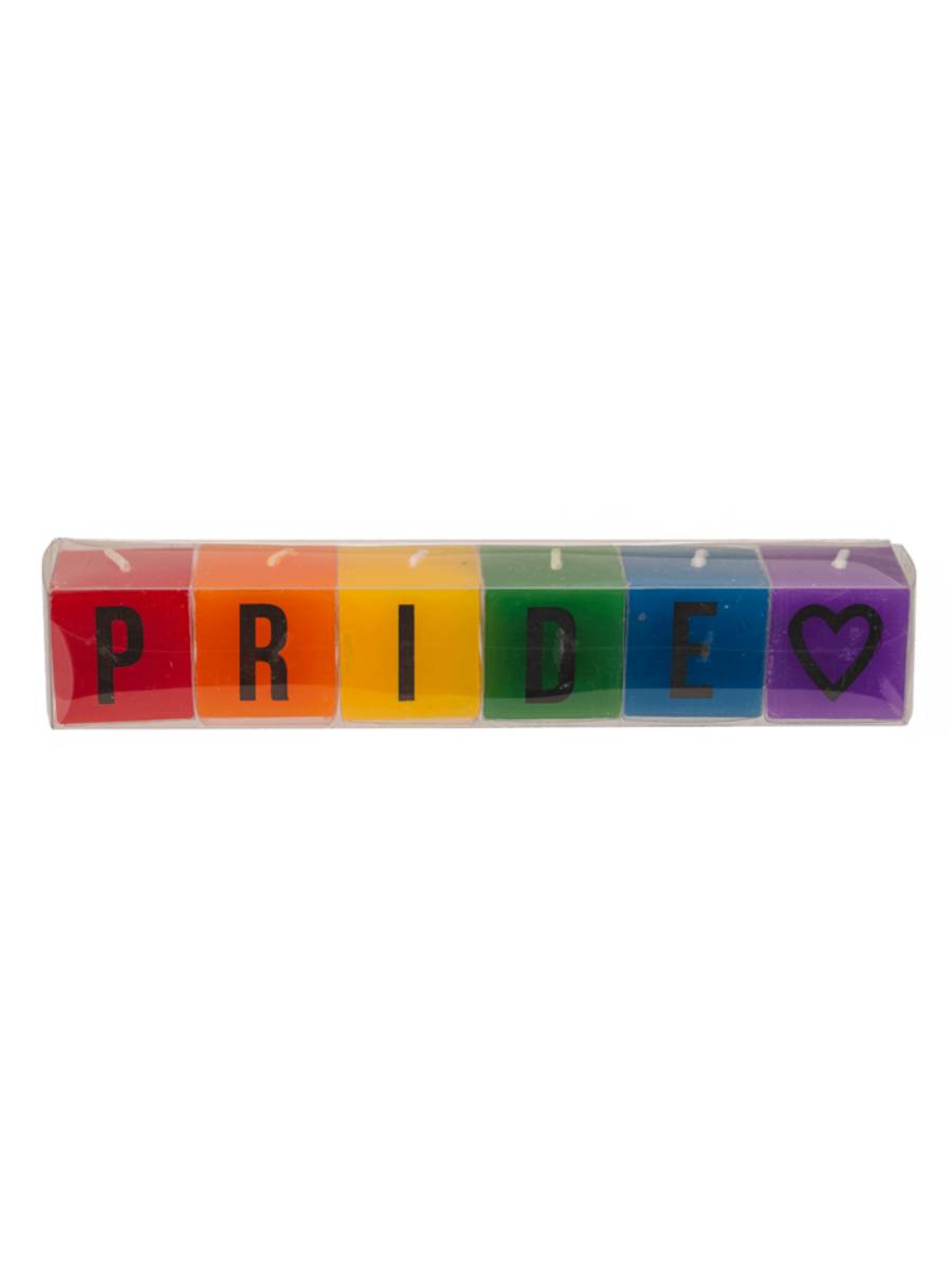 Regenbogen Kerzenblock "PRIDE" 