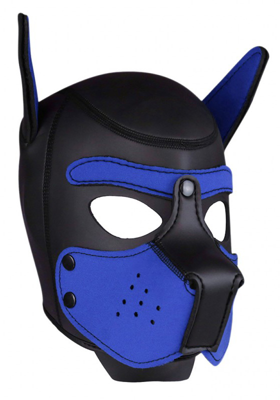 Rude Rider Neopren Puppy Maske Blau | S-M