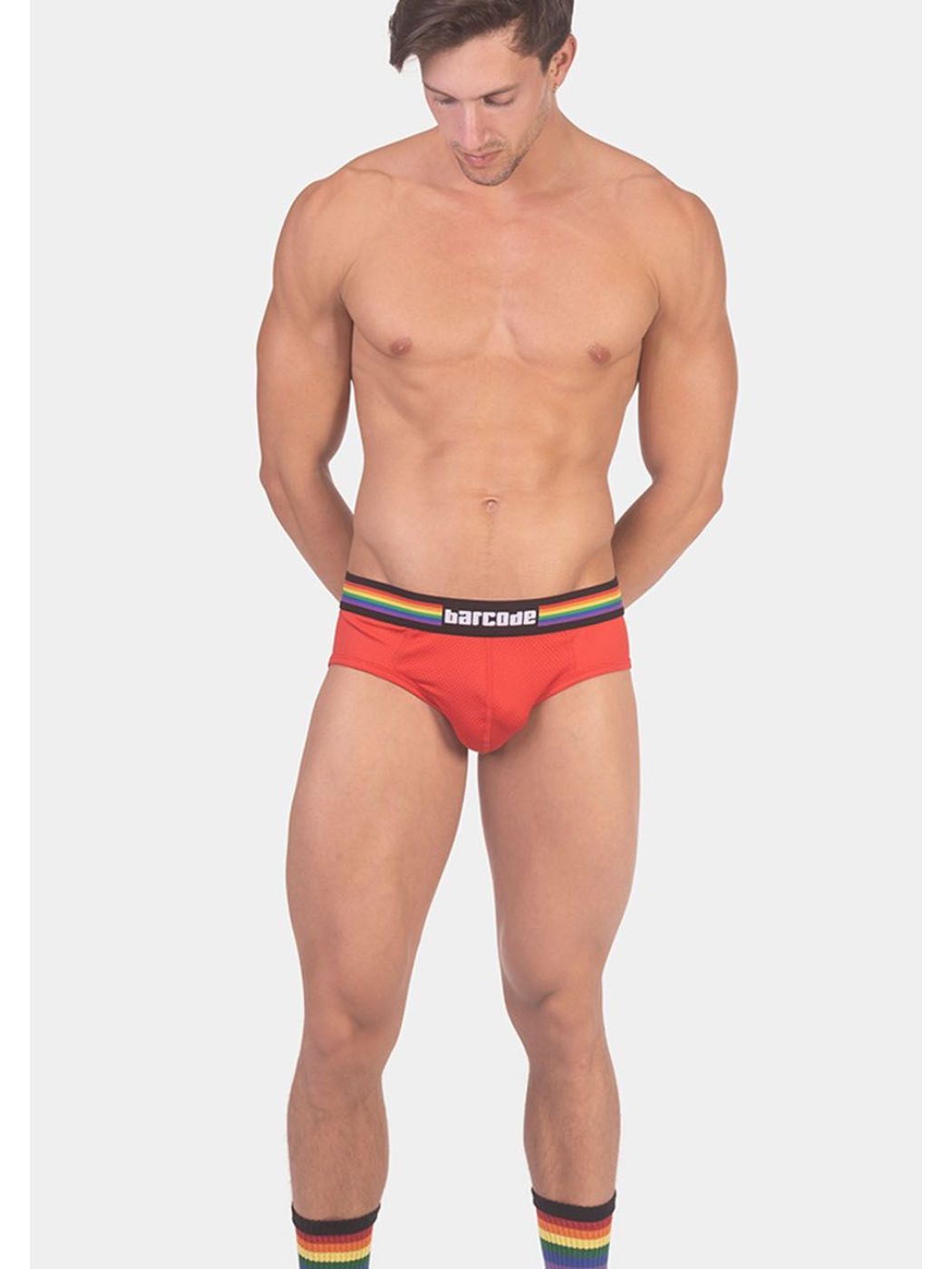 Barcode Berlin Backless Brief Pride | Red