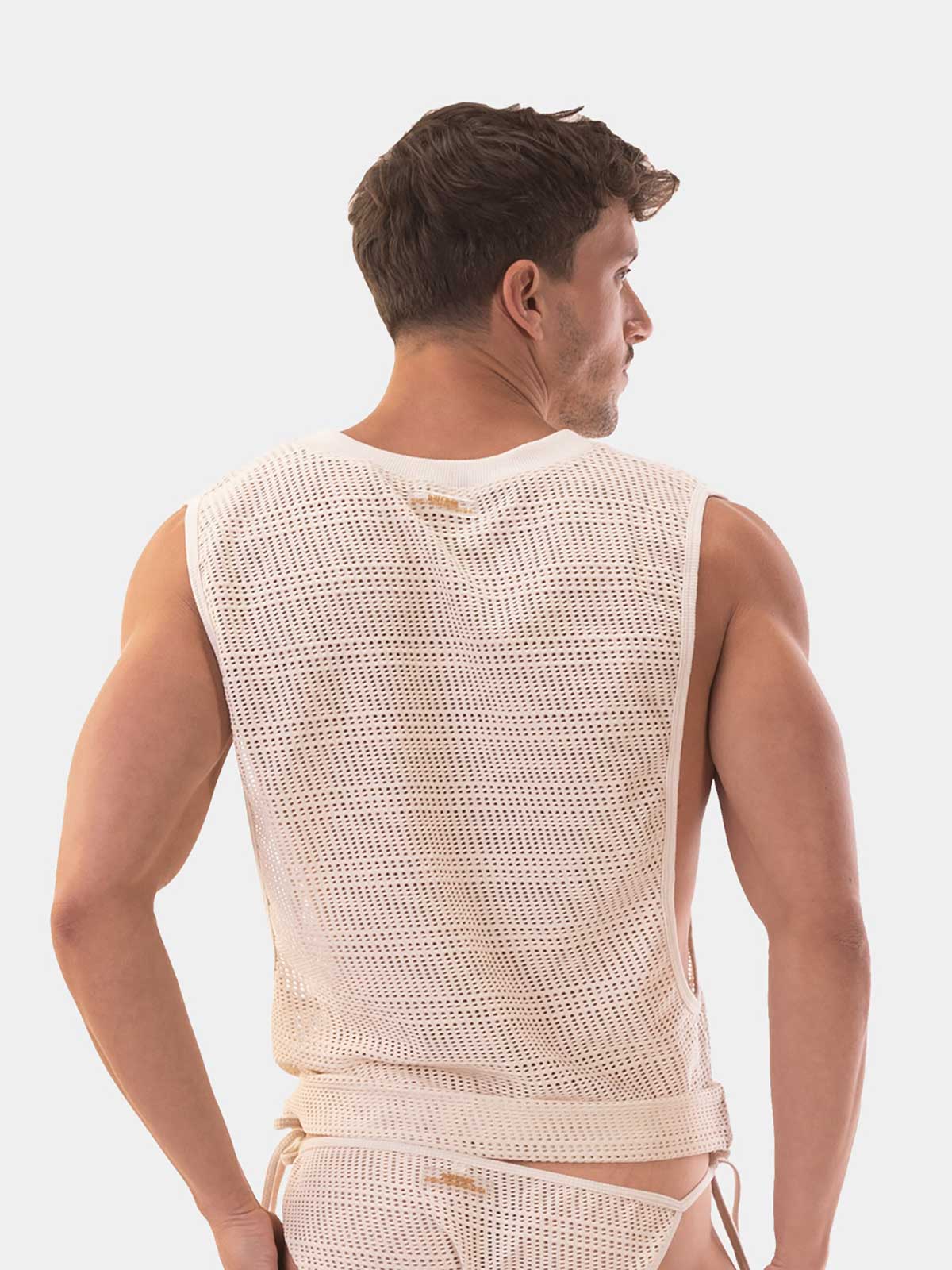 Tank Top V-Neck Mayo | Nude