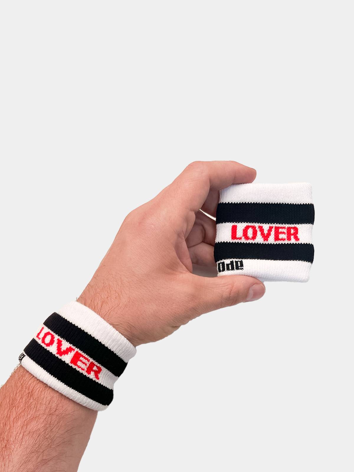 Barcode Berlin Identity Wrist Band Lover | White/Black/Red