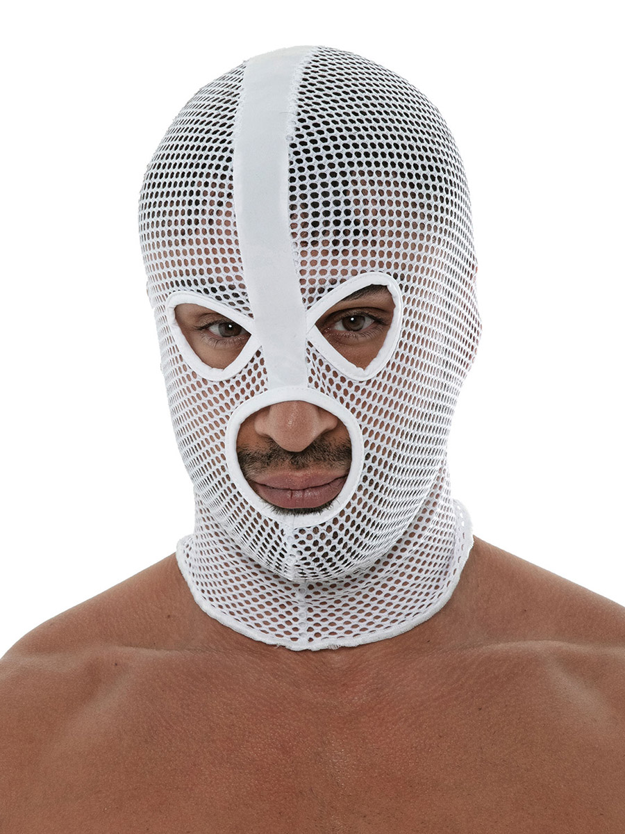 Circuit Mesh Hood Maske | White