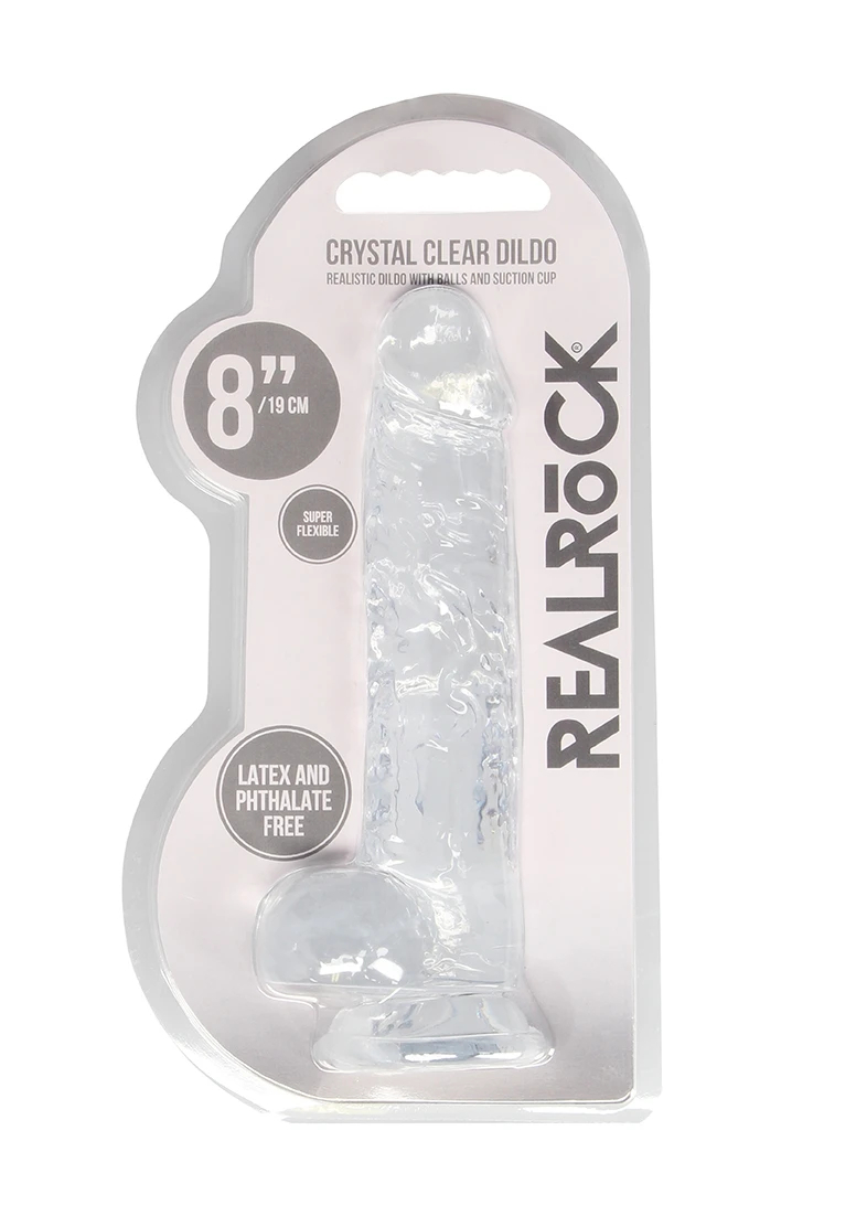 RealRock Dildo clear  8''/ 19 cm