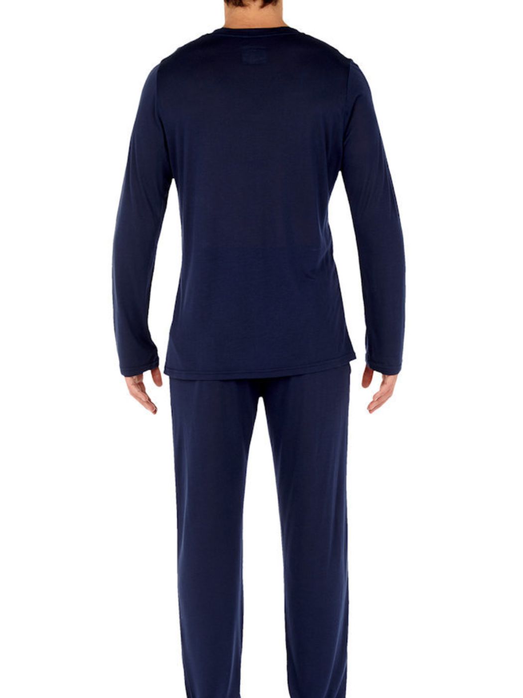 Cocooning Long Sleeve Shirt V-Neck | Navy