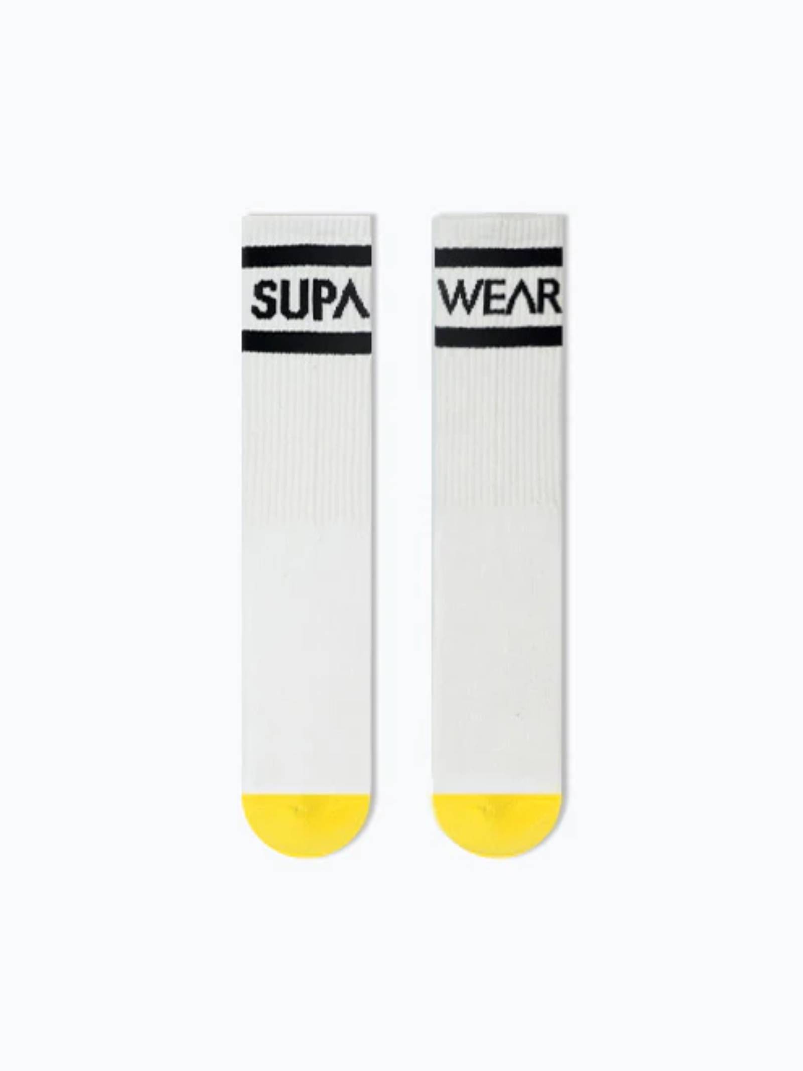 Supawear Crew Socks | White
