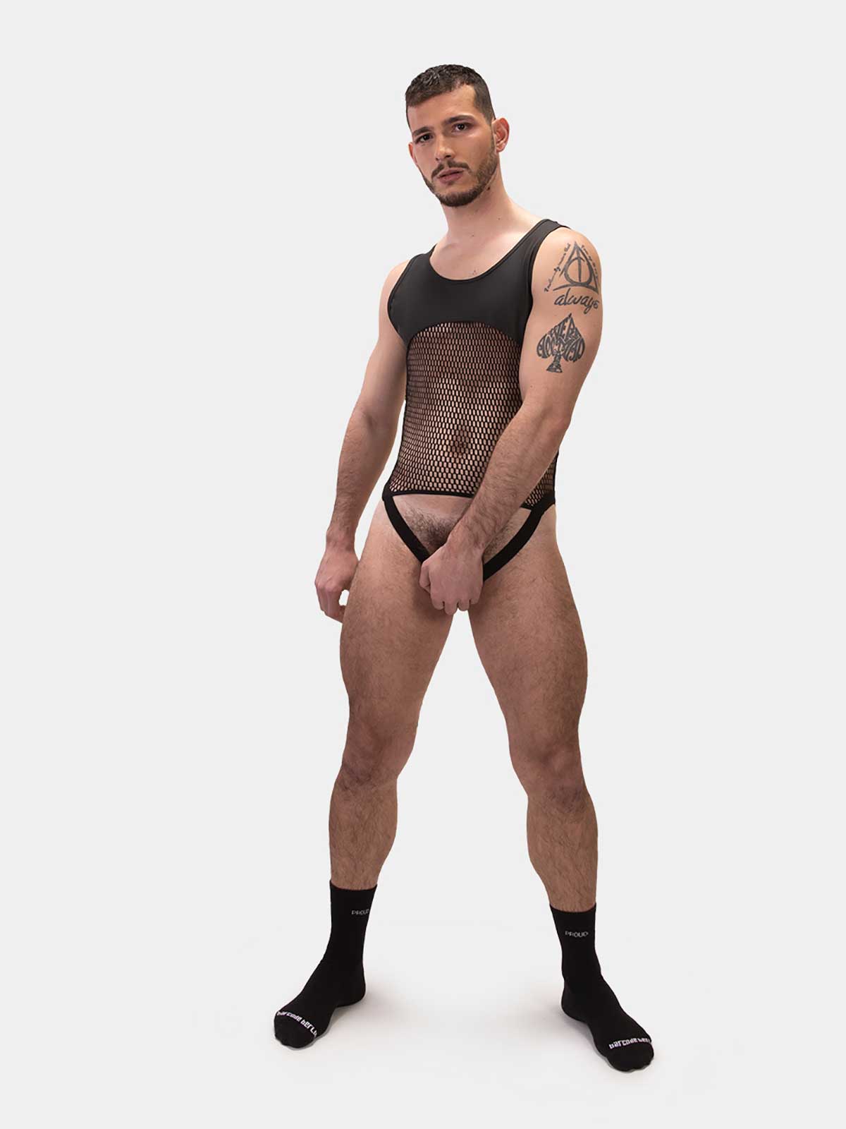 Body Mesh Lace Notin | Black